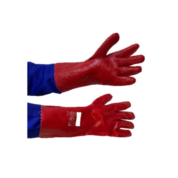 PVC Heavy Weight Glove - Red 40cm (18HP4203)