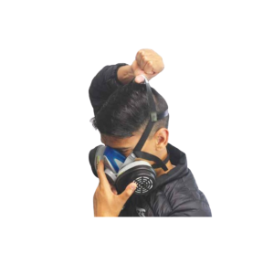 Fit half mask-step 4