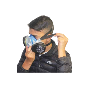 Fit half mask-step 5