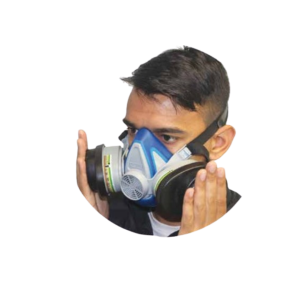 Fit half mask-step 8