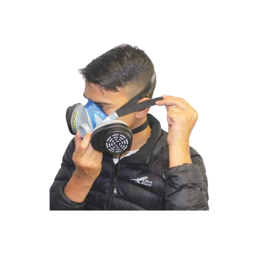 Fit half mask-step 5
